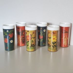 🔥 SOLD Set of 6 1960s Vintage Thermo Serv Double walled